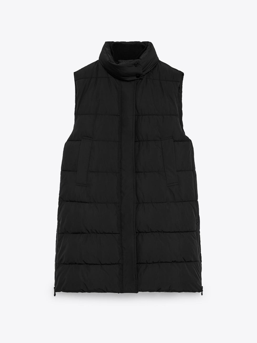 

ZARA Women Black Waistcoat