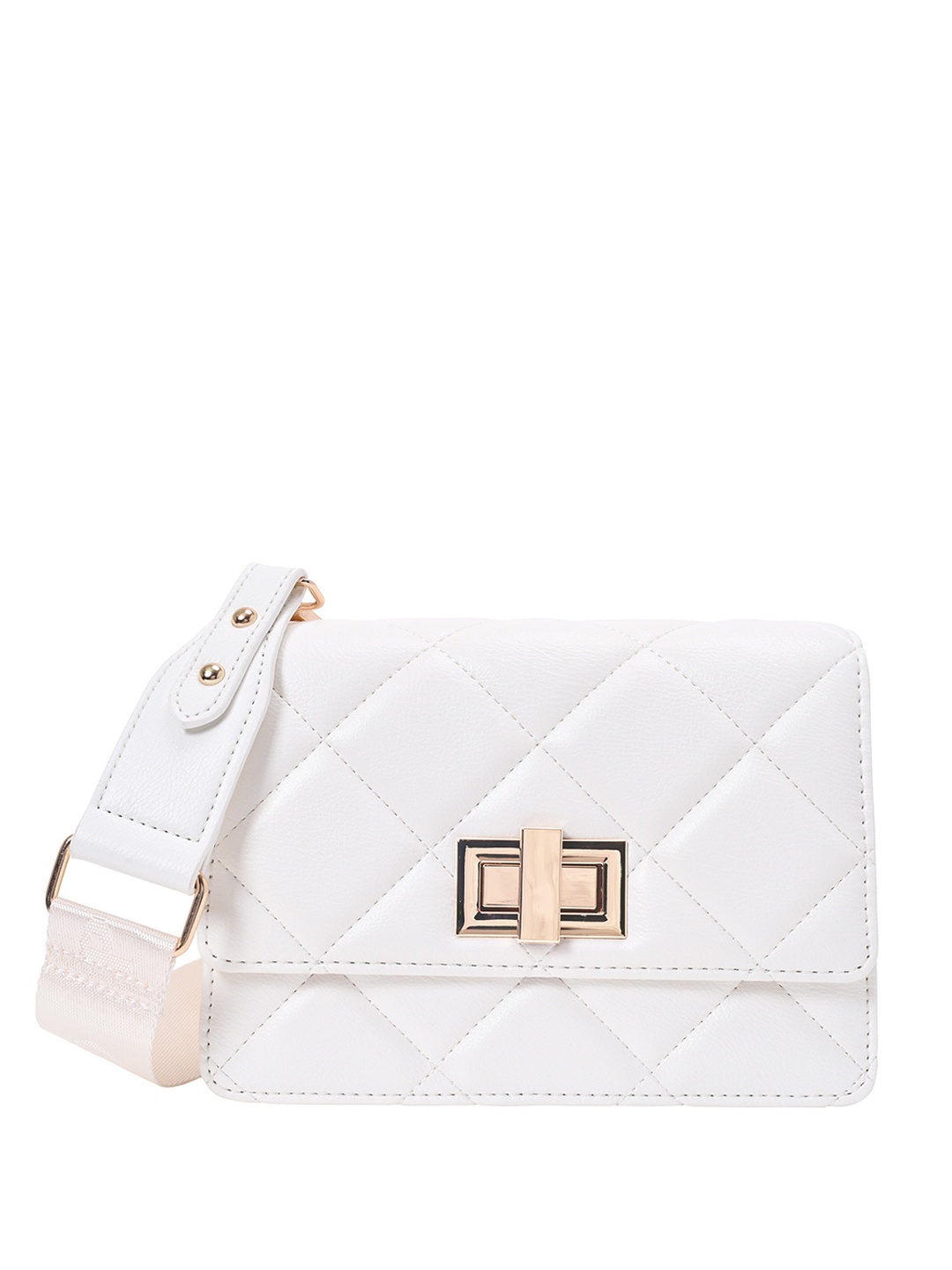

Lino Perros Quilted Crossbody Bag, White