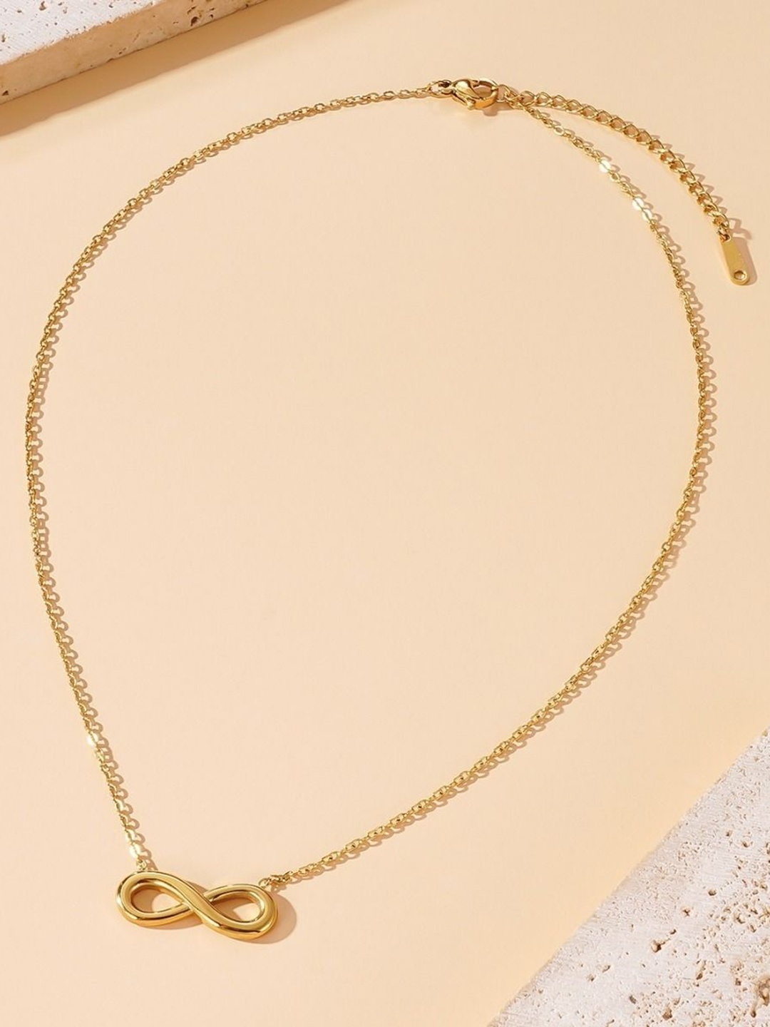

MYKI Gold-Plated Stainless Steel Infinity Pendant with Chain