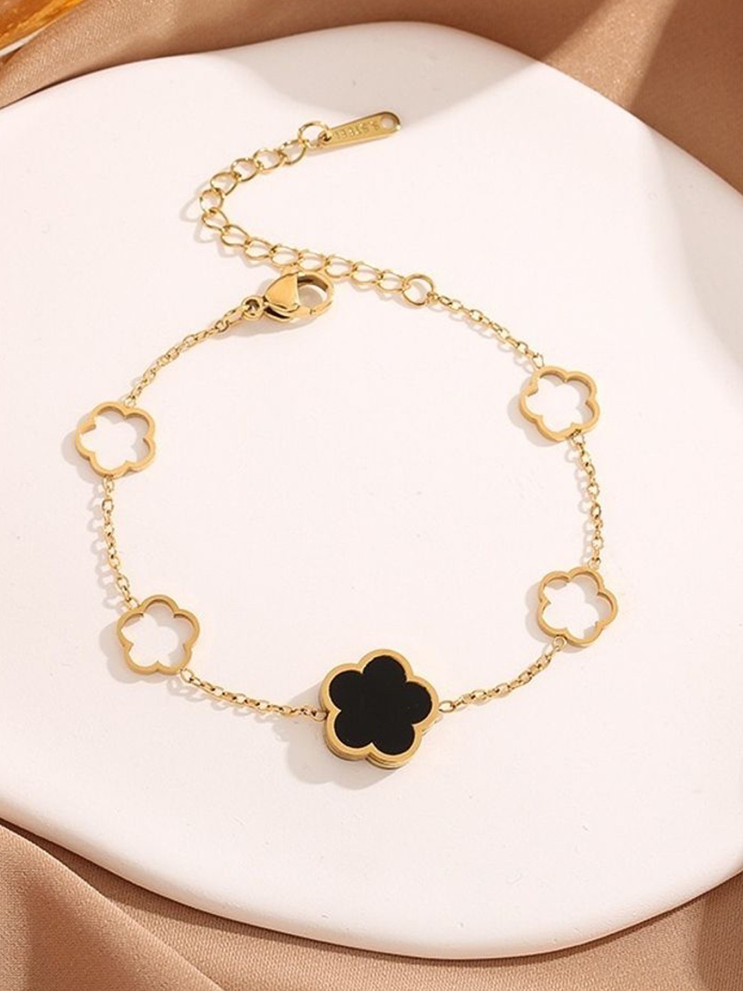 

MYKI Gold-Plated Stainless Steel Opal Wraparound Bracelet
