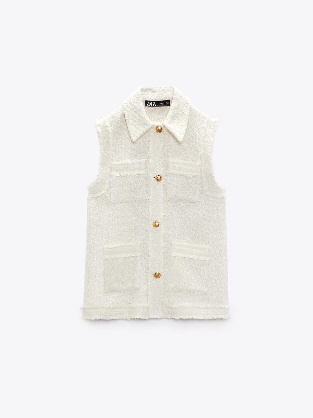 

ZARA Women Beige Waistcoat