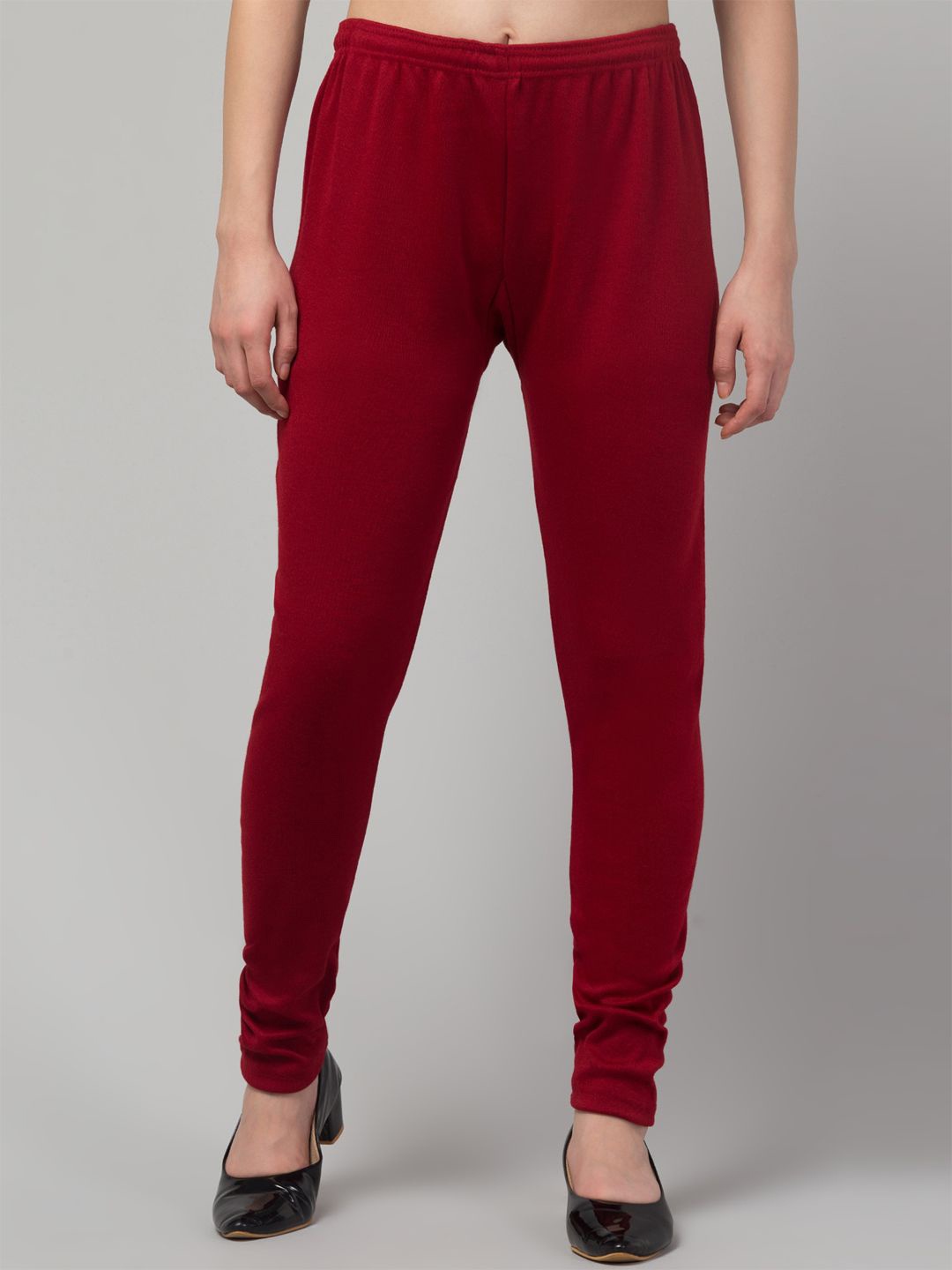 

Trend Level Women Wool Churidar-Length Leggings, Maroon