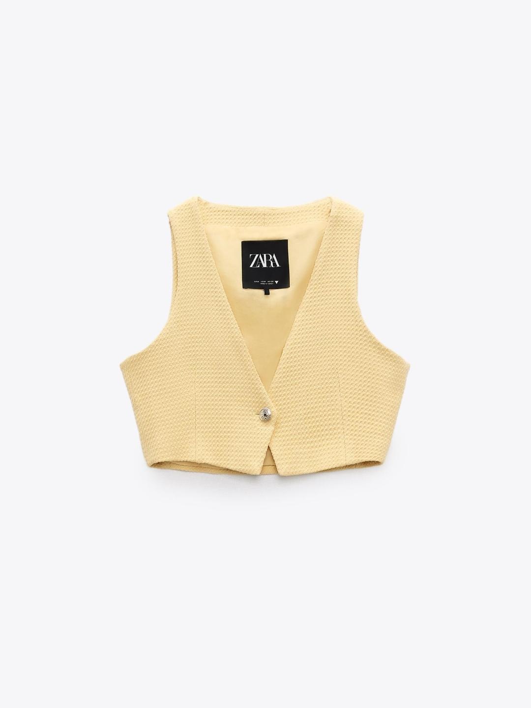 

ZARA Women Mustard Waistcoat