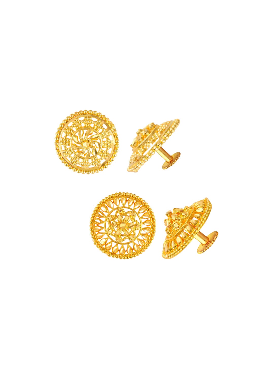 

DIVASTRI Set Of 2 Gold Plated Classic Studs