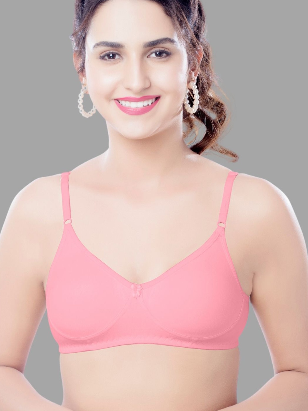 

BRIDA LADIES INNERWEAR Women T - Shirt Seamless Full Coverage Bra, Peach