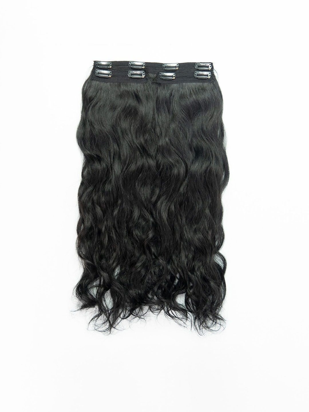 

GEMERIA HAIR Set Of 3 Clip In Volumizer Hair Extension 24Inch Each - Jet Black