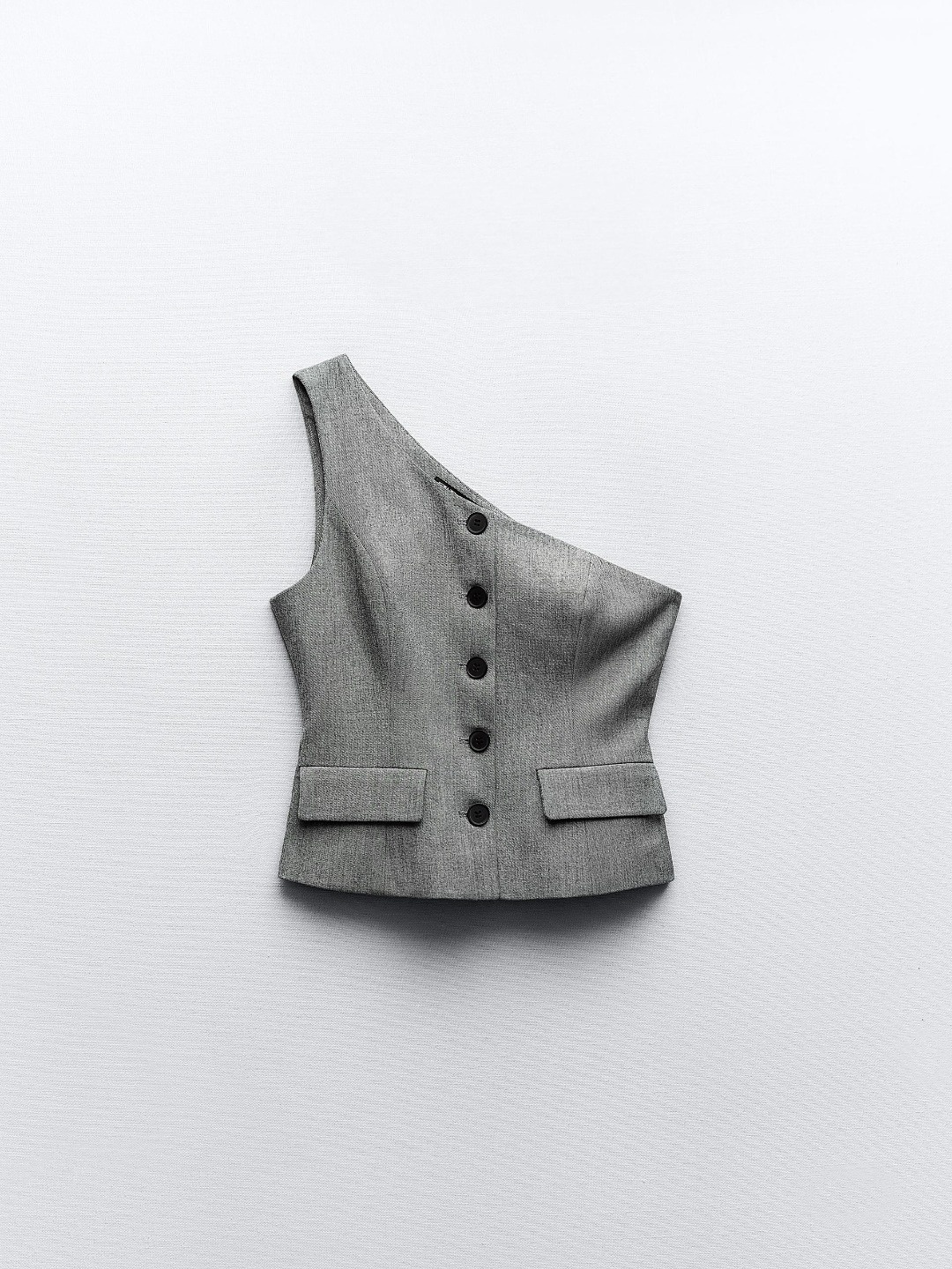 

ZARA Women Grey Waistcoat