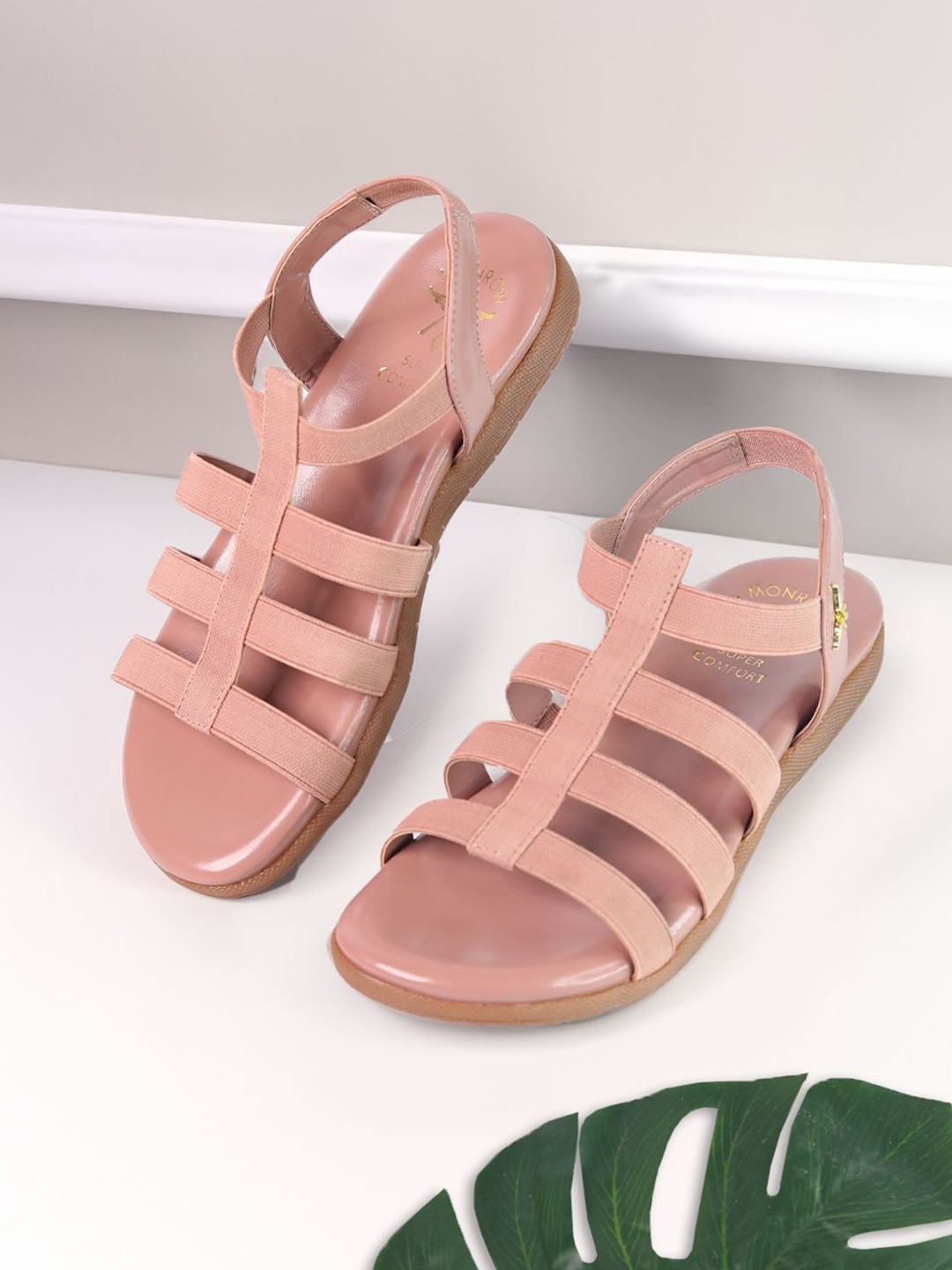 

Monrow Women One Toe Flats with Bows, Pink