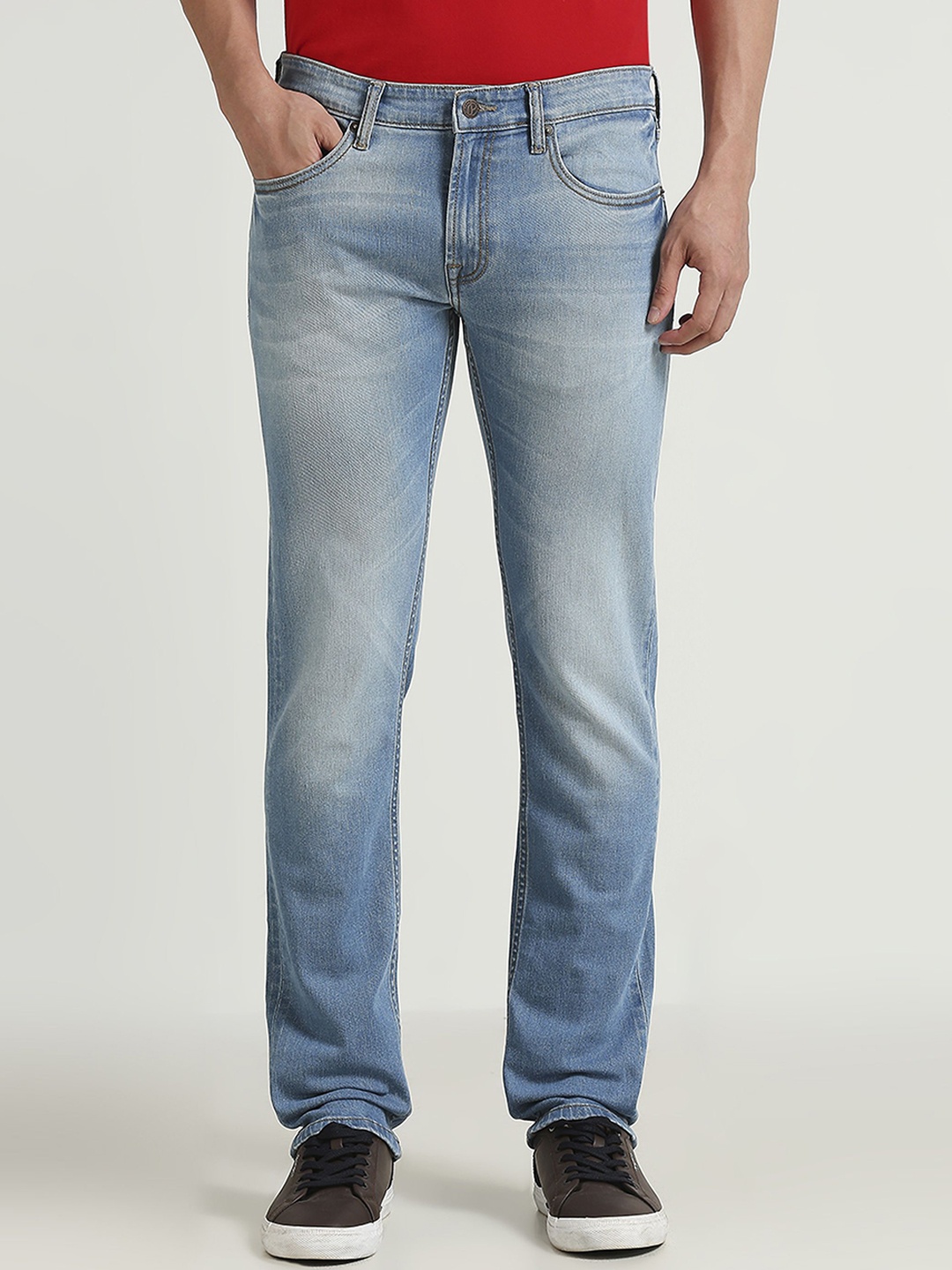 

Pepe Jeans Men Vapour Slim Fit Light Fade Cotton Jeans, Blue