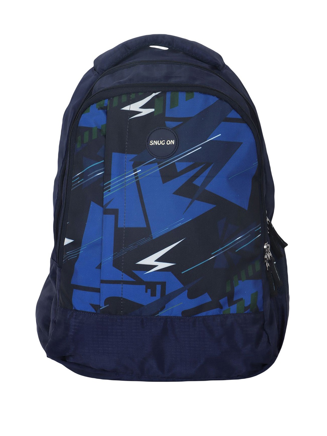 

NOVEX Women Graphic Backpack with Compression Straps, Blue