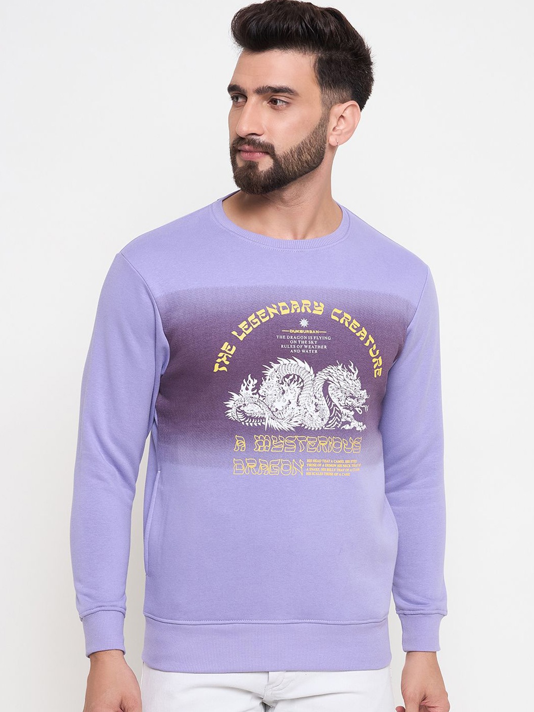 

Duke Men Printed Sweatshirt, Purple