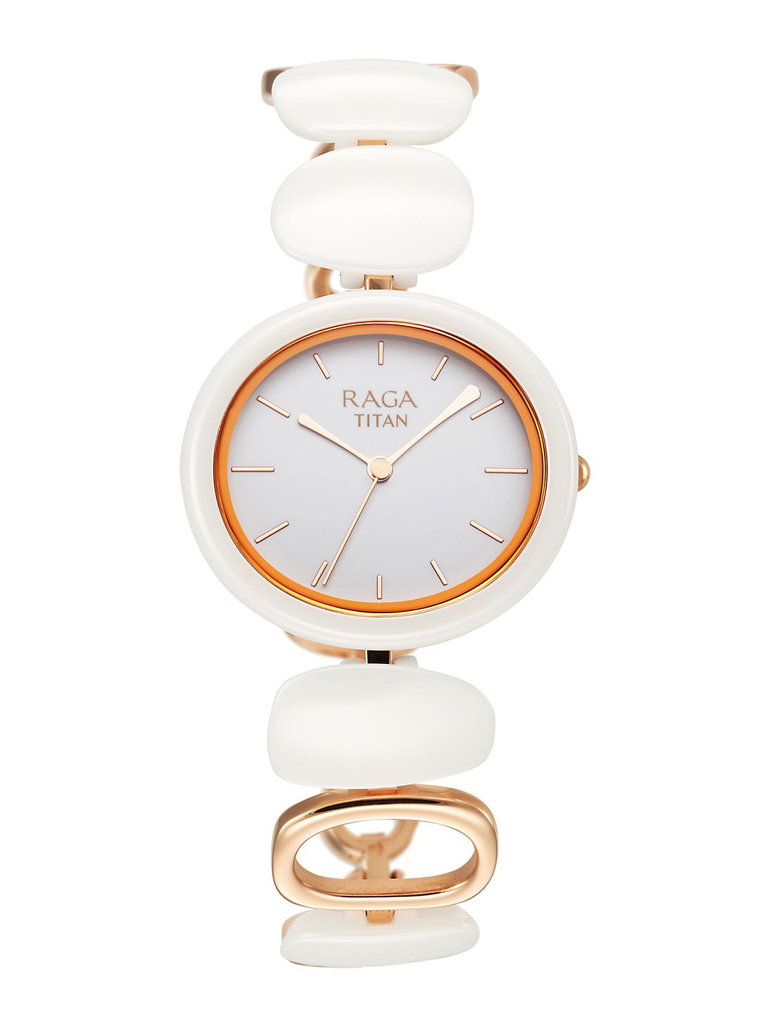 

Titan Women Brass Printed Dial & Bracelet Style Straps Analogue Watch, White