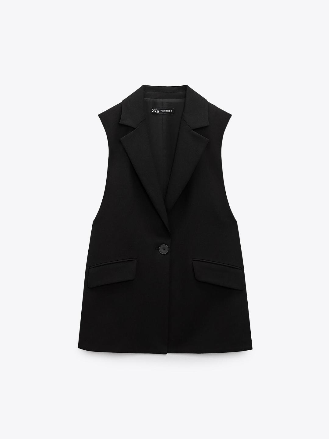 

ZARA Women Black Waistcoat