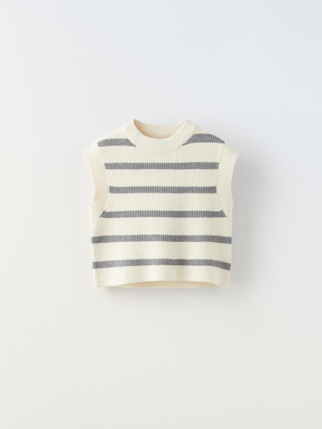 

ZARA Girls Beige Waistcoat