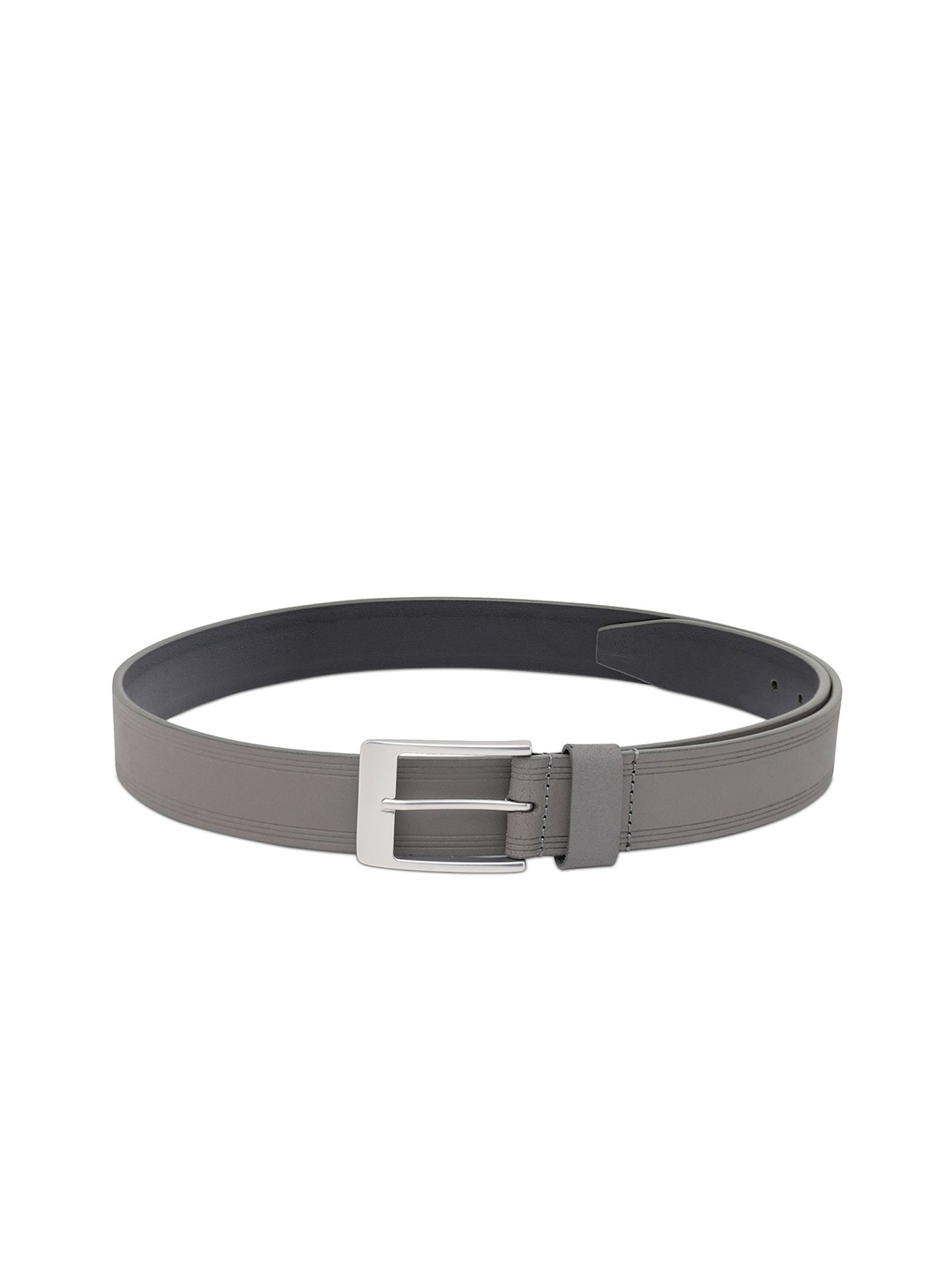 

United Colors of Benetton Men Leather Formal Belt, Grey