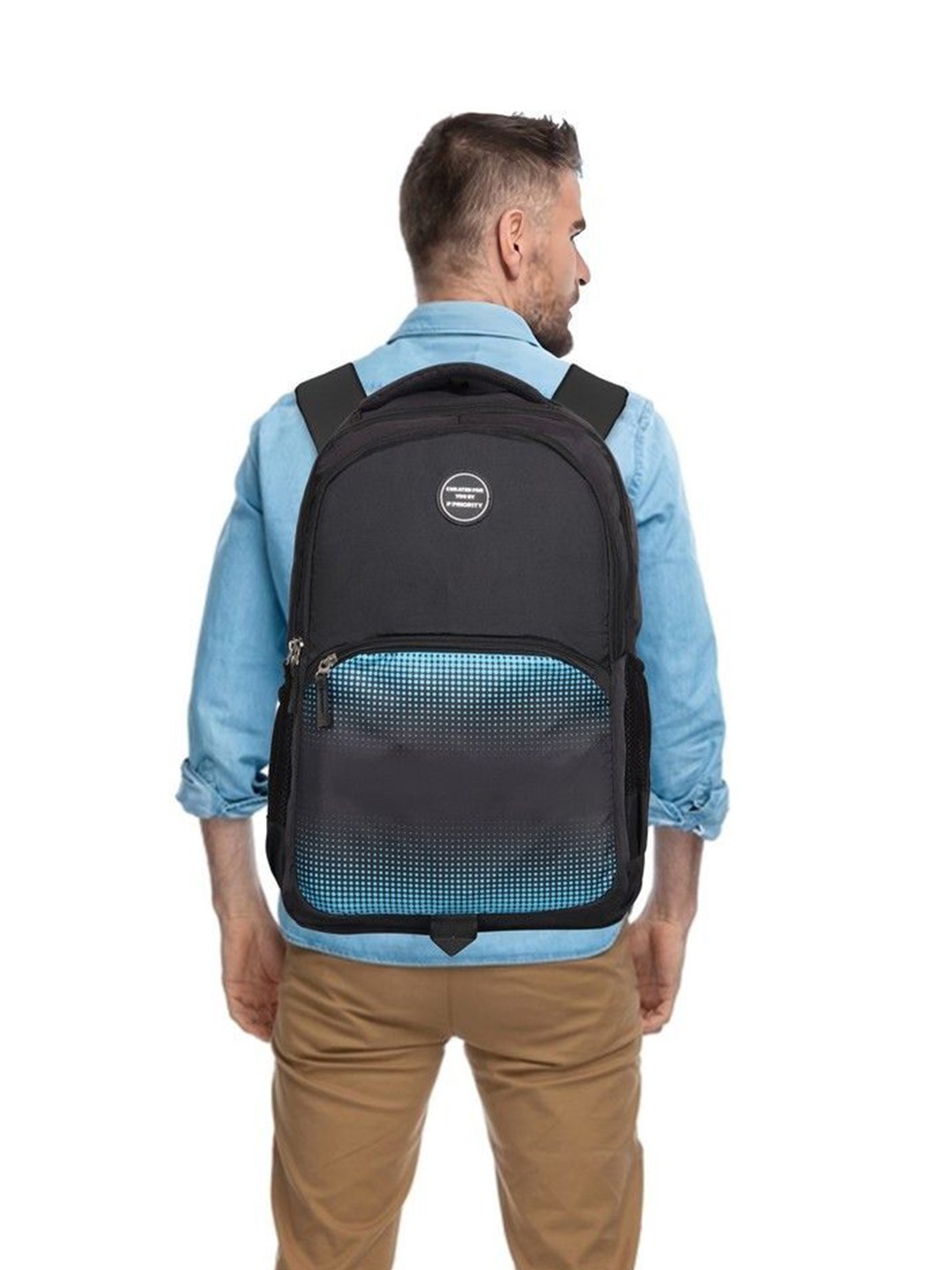 

Priority Unisex Graphic Non-Padded Backpack, Black