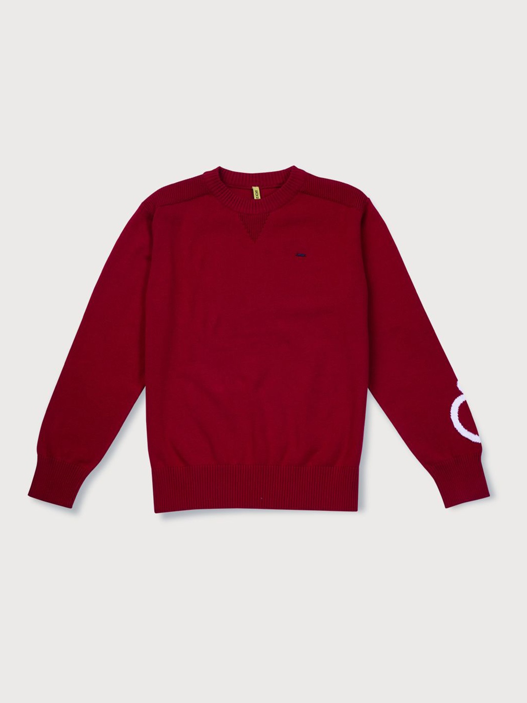 

Gini and Jony Boys Long Sleeves Round Neck Pullover, Red