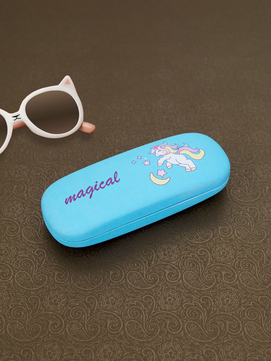 

Golden Peacock Women Blue Printed Sunglasses Case
