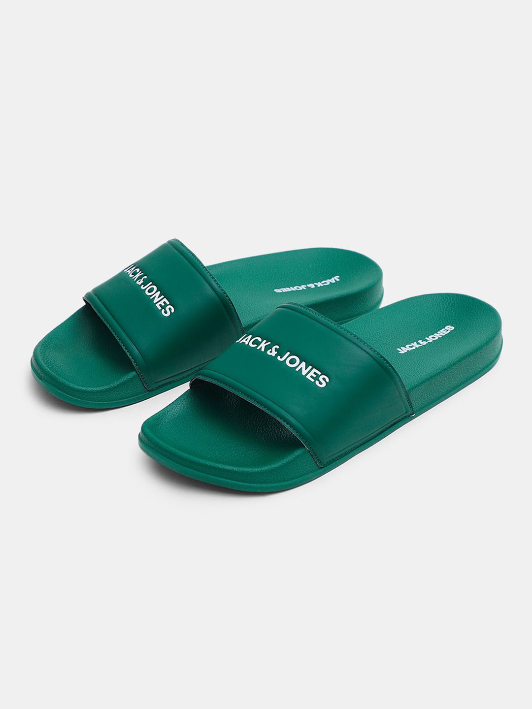 

Jack & Jones Men Printed Sliders, Green