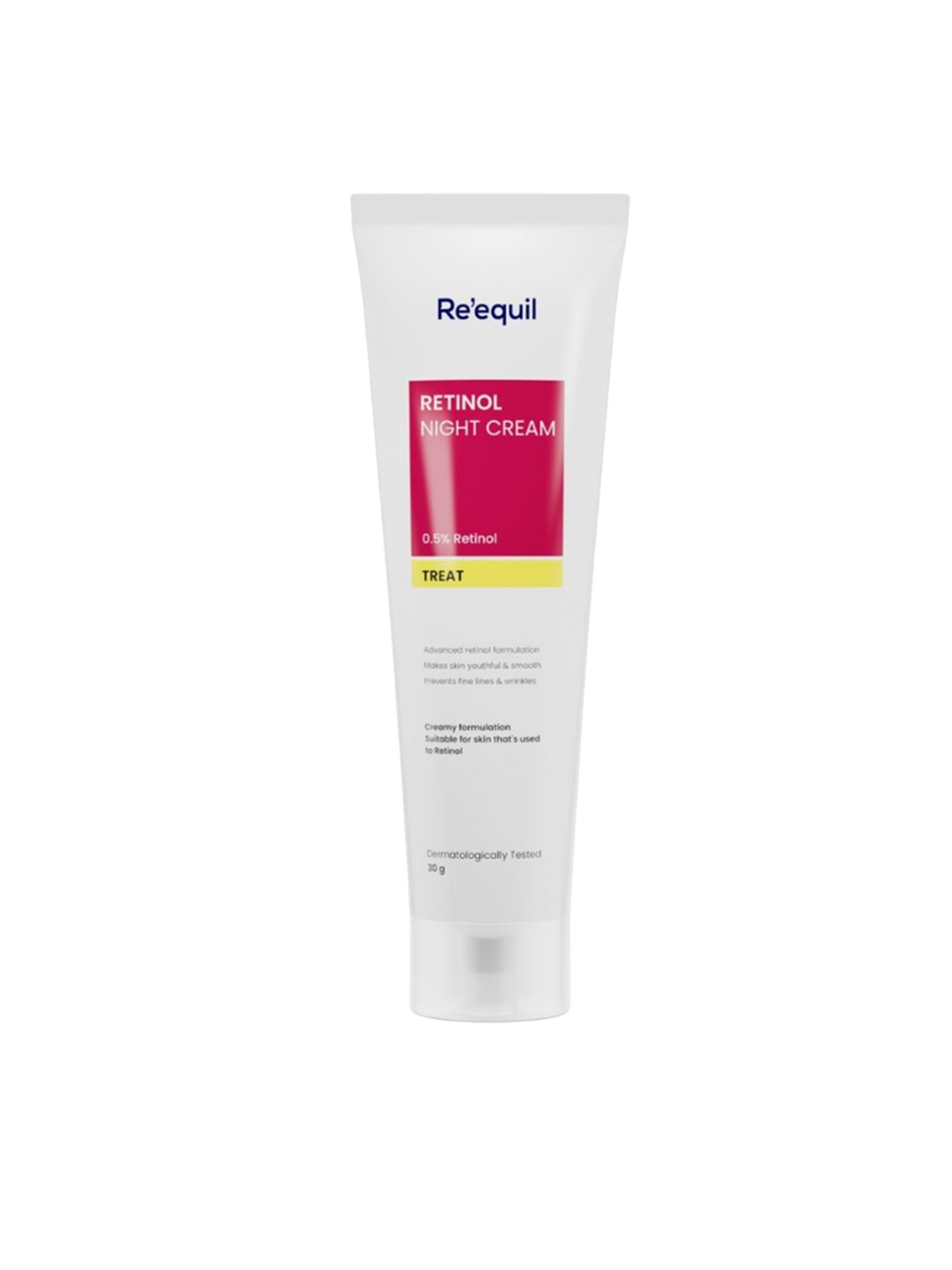 

Reequil 0.5% Retinol Night Cream For Fine Lines Wrinkles & Smooth- 30 g, Yellow