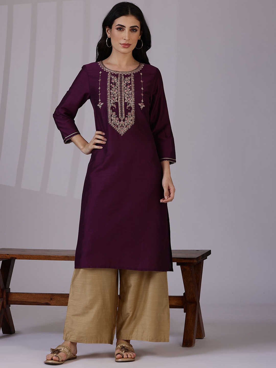 

W Women Kurta, Blue