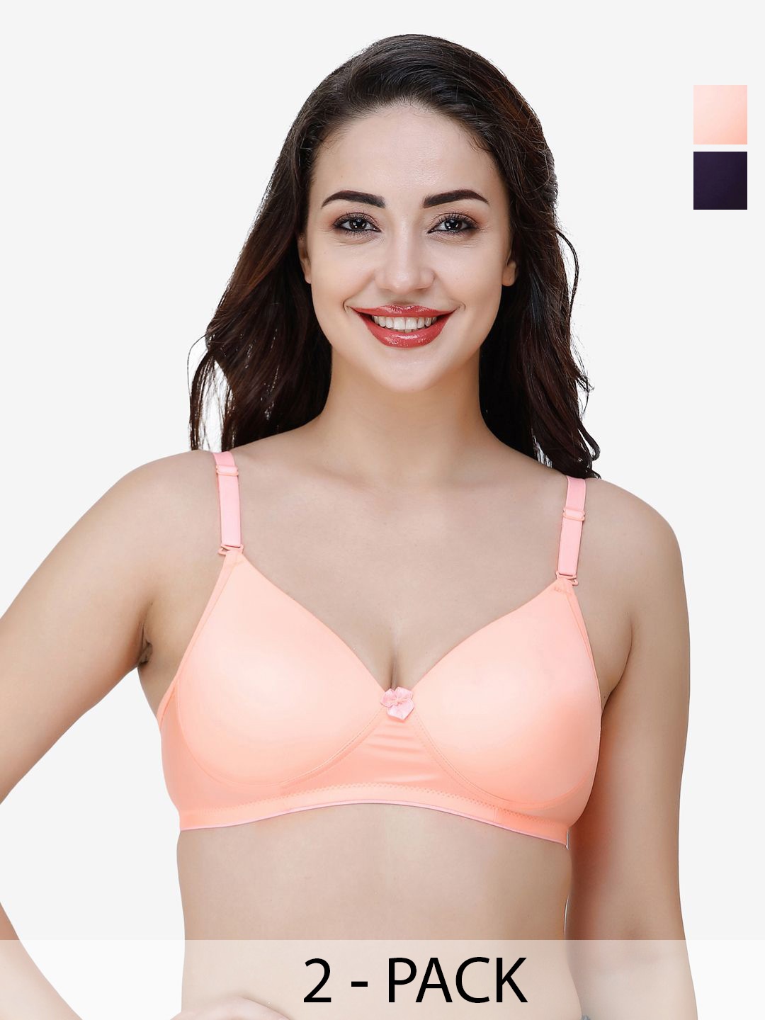 

College Girl Bra Full Coverage Lightly Padded, Peach