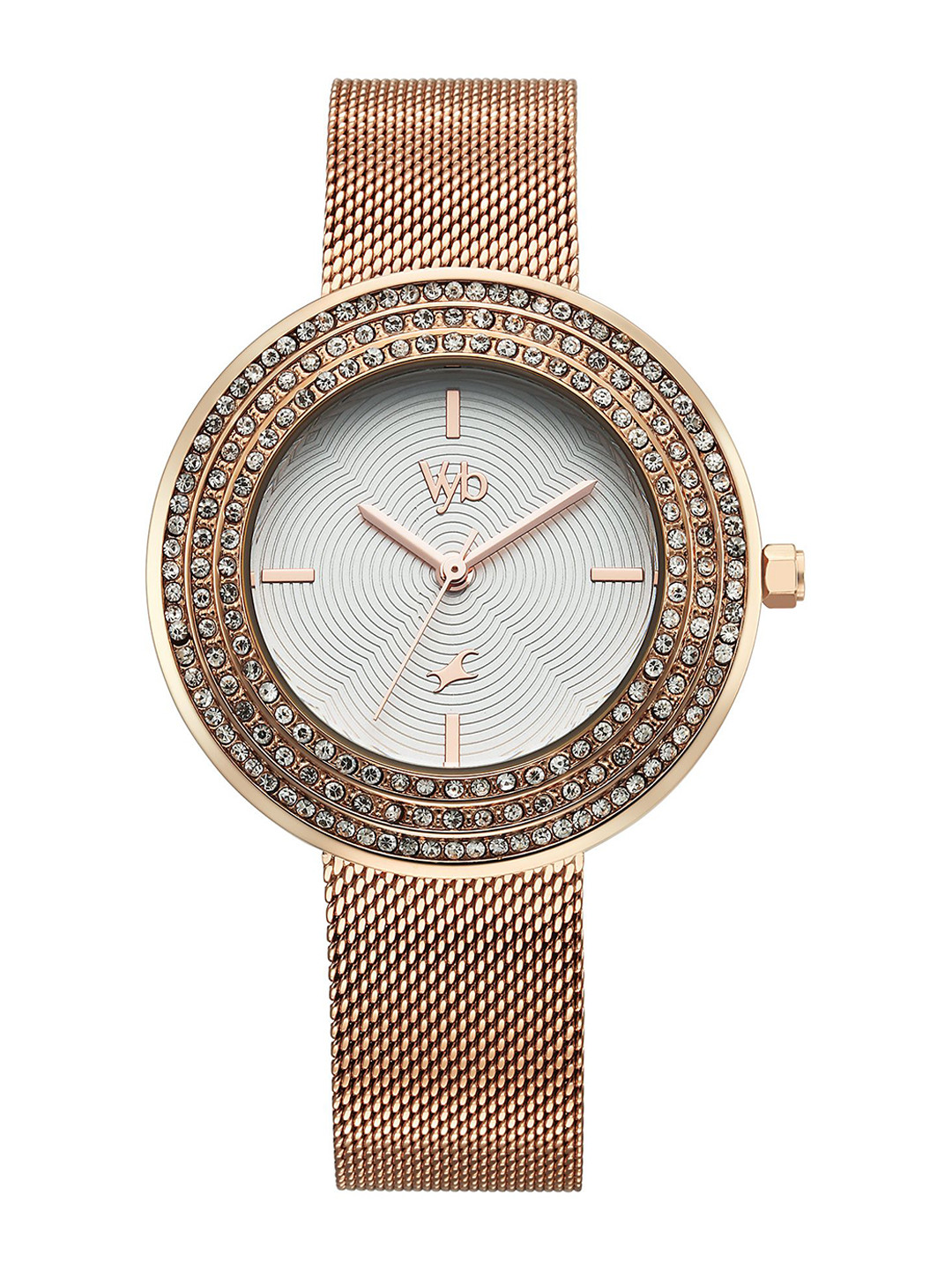 

Fastrack Women Embellished Dial & Bracelet Style Straps Analogue Watch FV60030WM01W, White