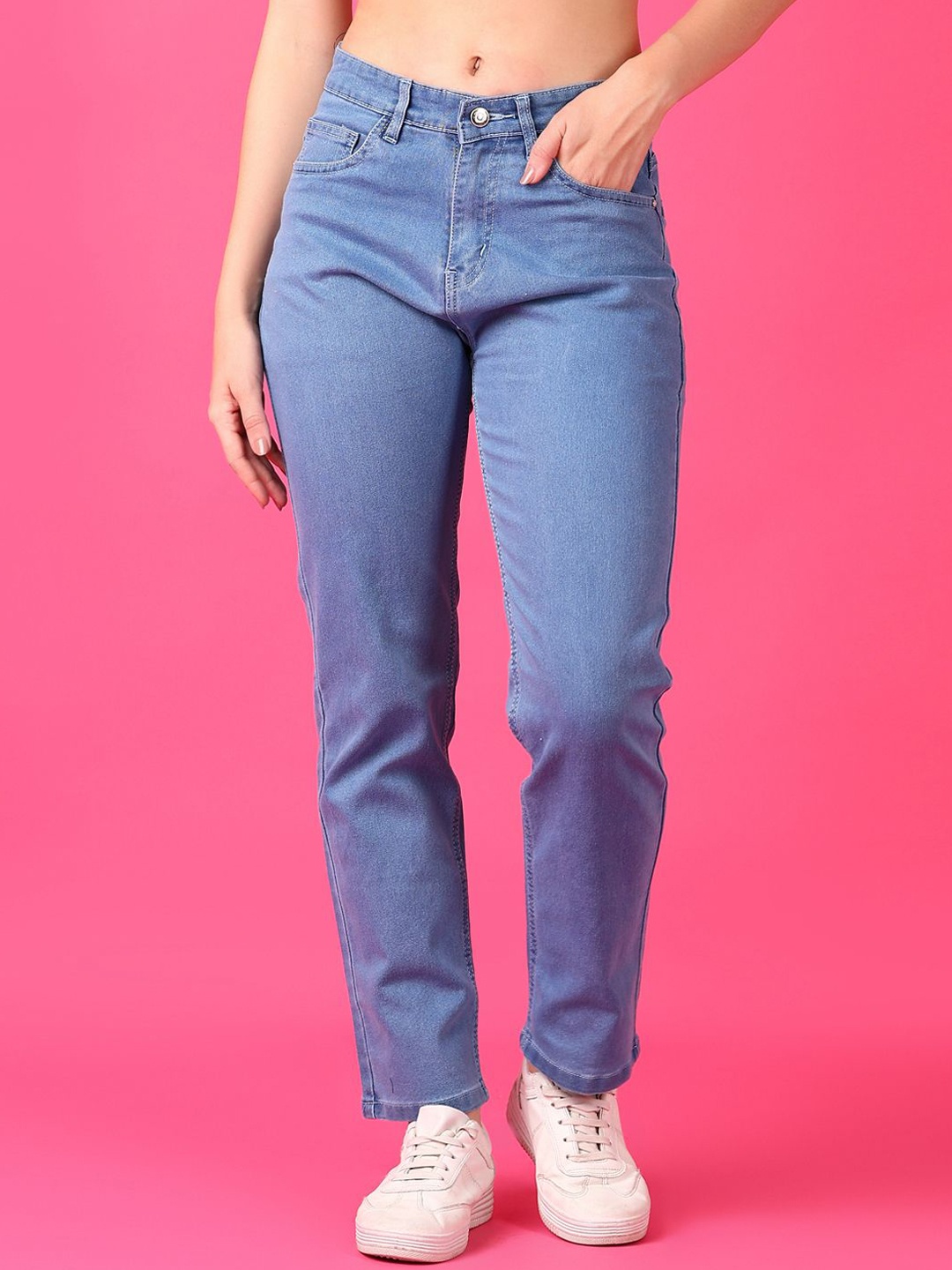 

V-Mart Women Mid-Rise Stretchable Jeans, Blue