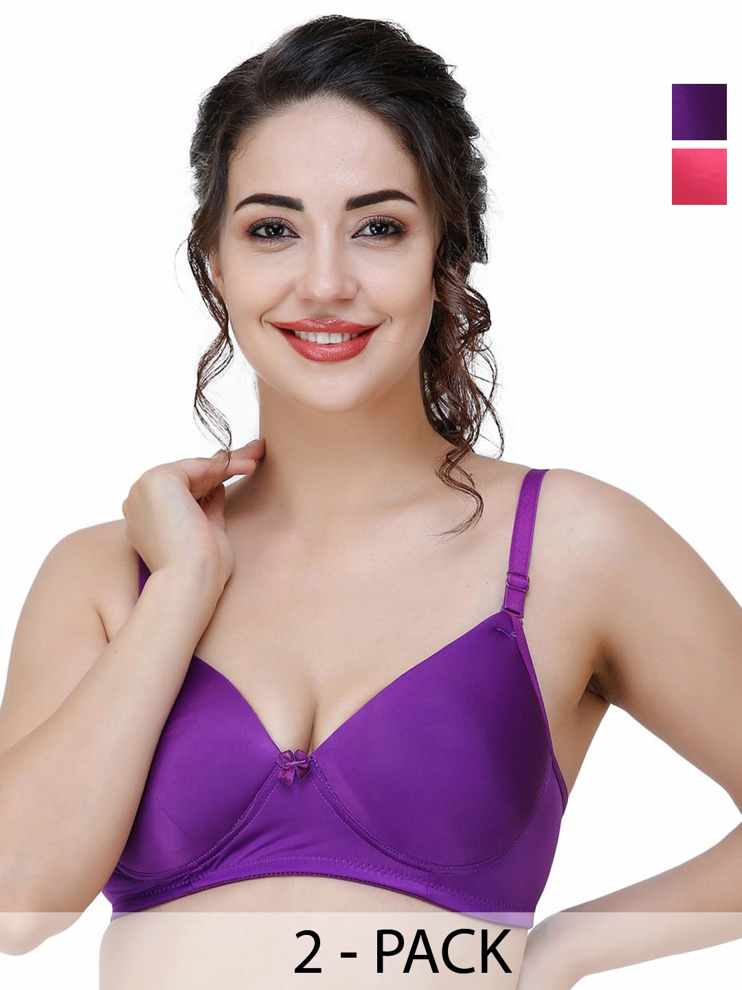 

College Girl Bra Full Coverage Lightly Padded, Purple