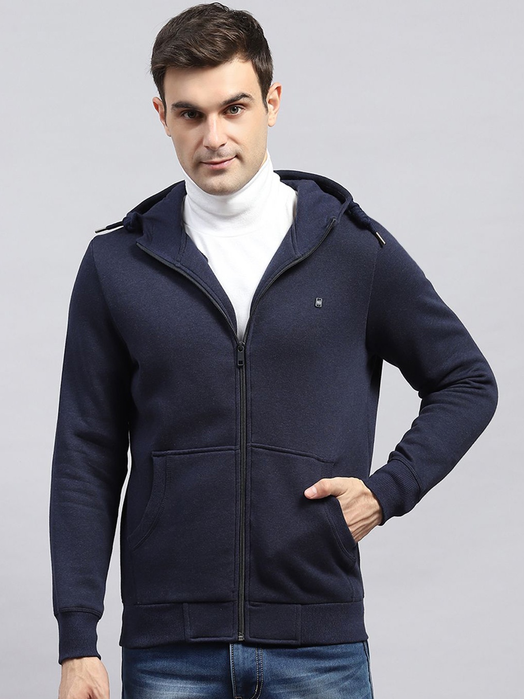 

Monte Carlo Men Cotton Hooded Sweatshirt, Navy blue