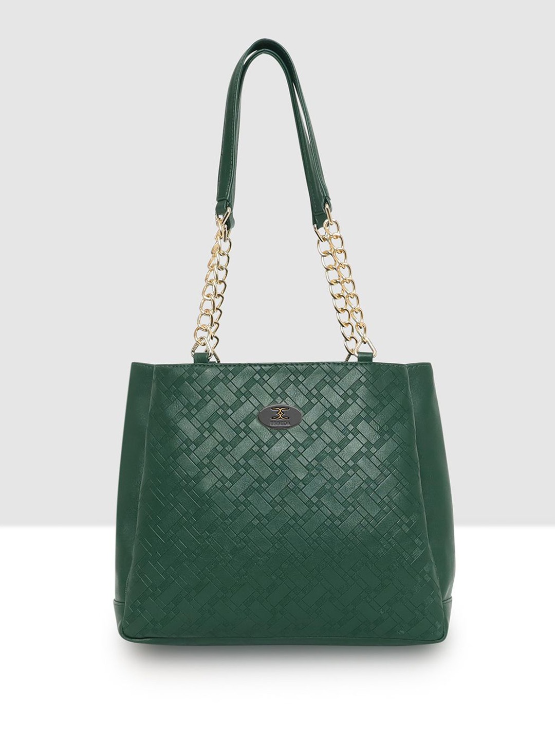 

ESBEDA Women Textured Structured Shoulder Bag, Green
