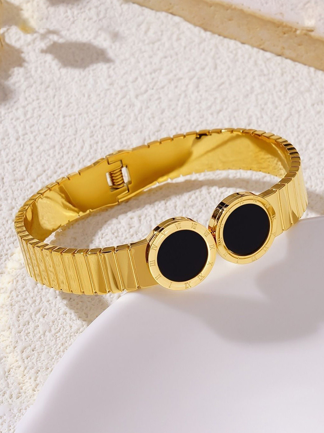 

MYKI Gold-Plated Stainless Steel Kada Bracelet