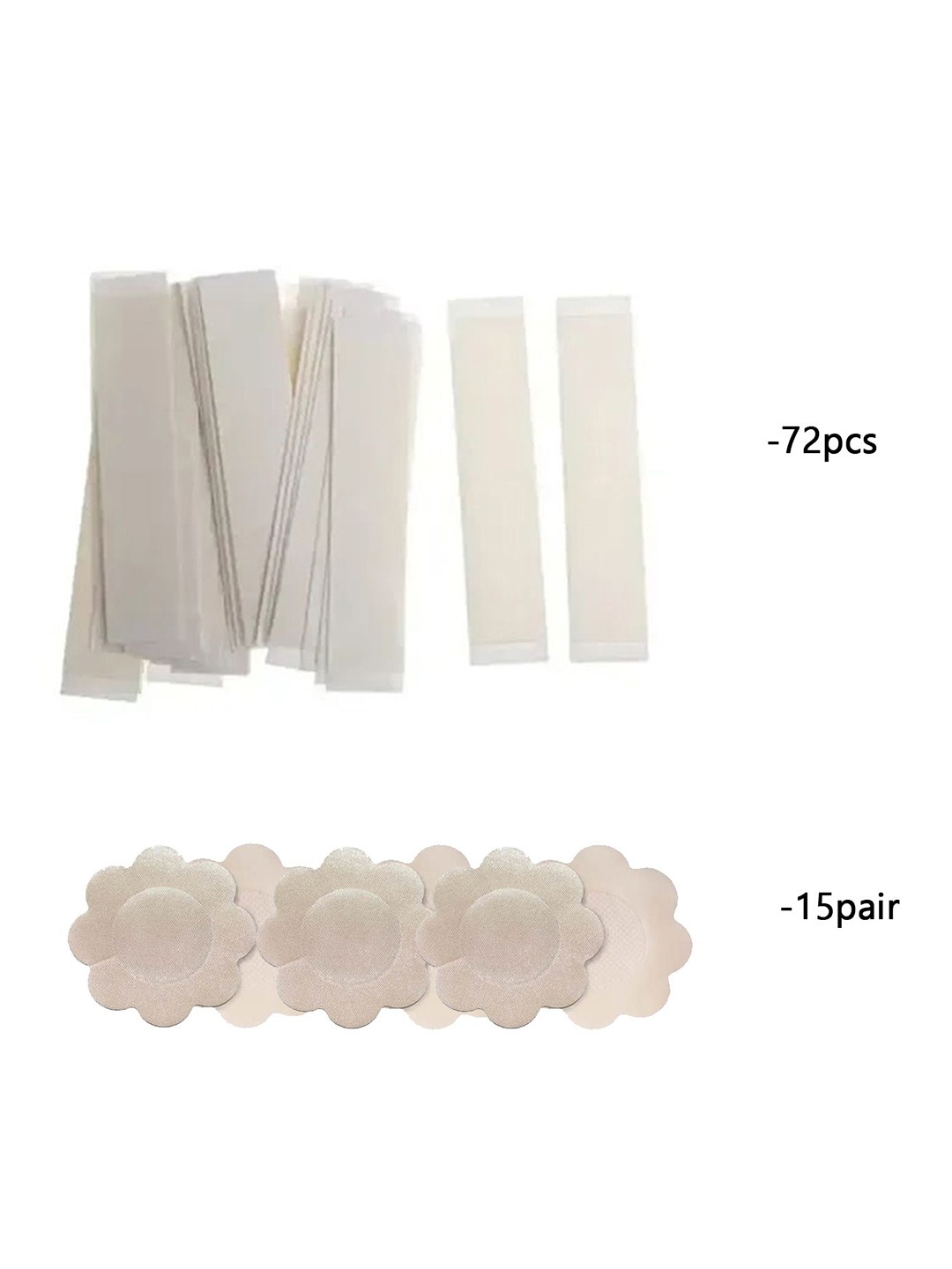 

COLOR STYLE Set of 2 Stick-On Lingerie accessories, White