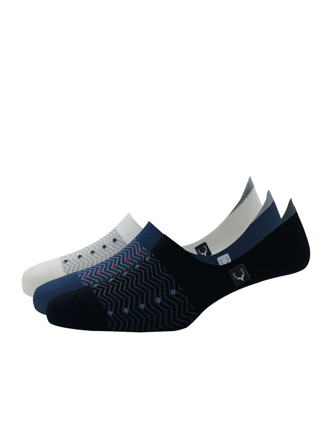 

Allen Solly Pack Of 3 Patterned Shoe Liners Socks, White