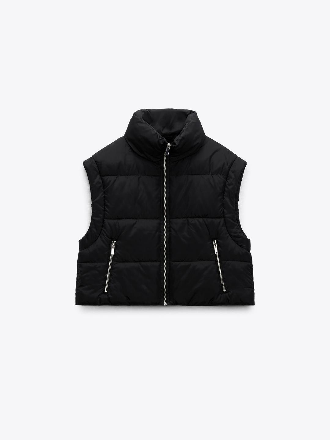 

ZARA Women Black Waistcoat
