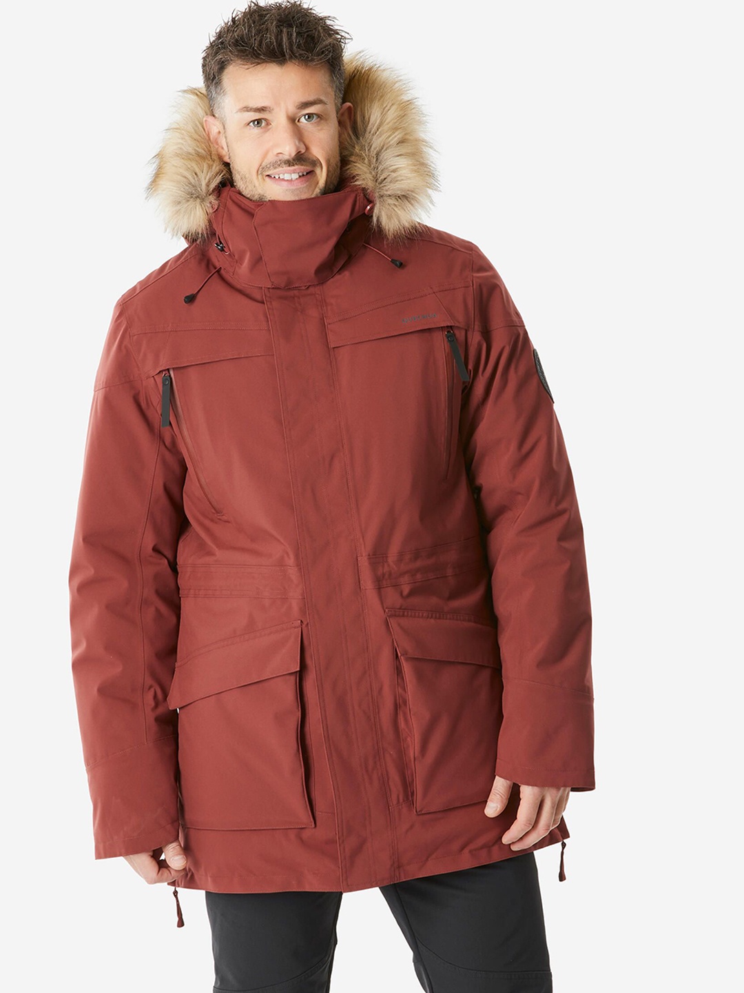 

Quechua By Decathlon Hooded Long Sleeves Parka Jacket, Brown