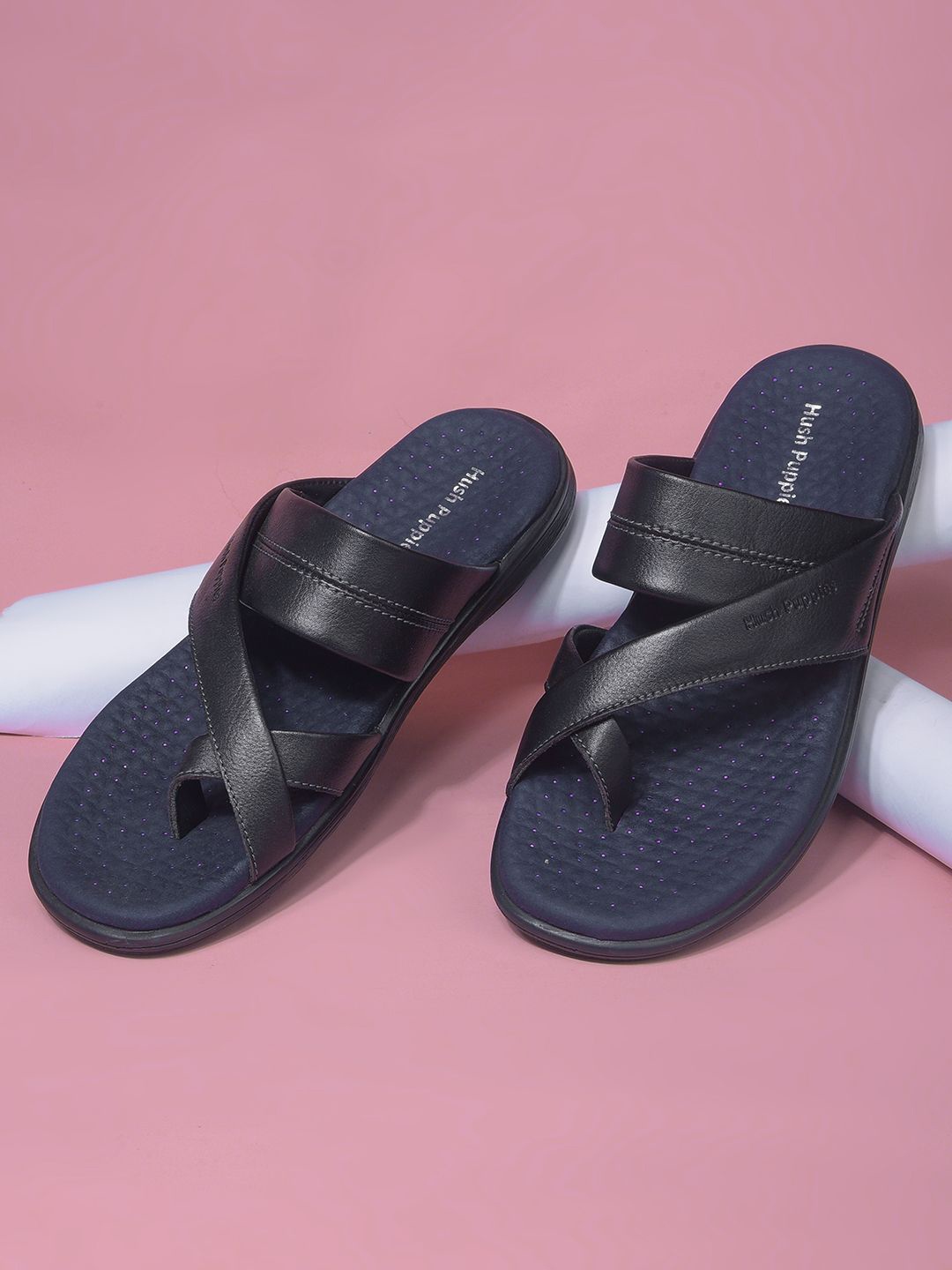 

Hush Puppies Men Sliders, Black