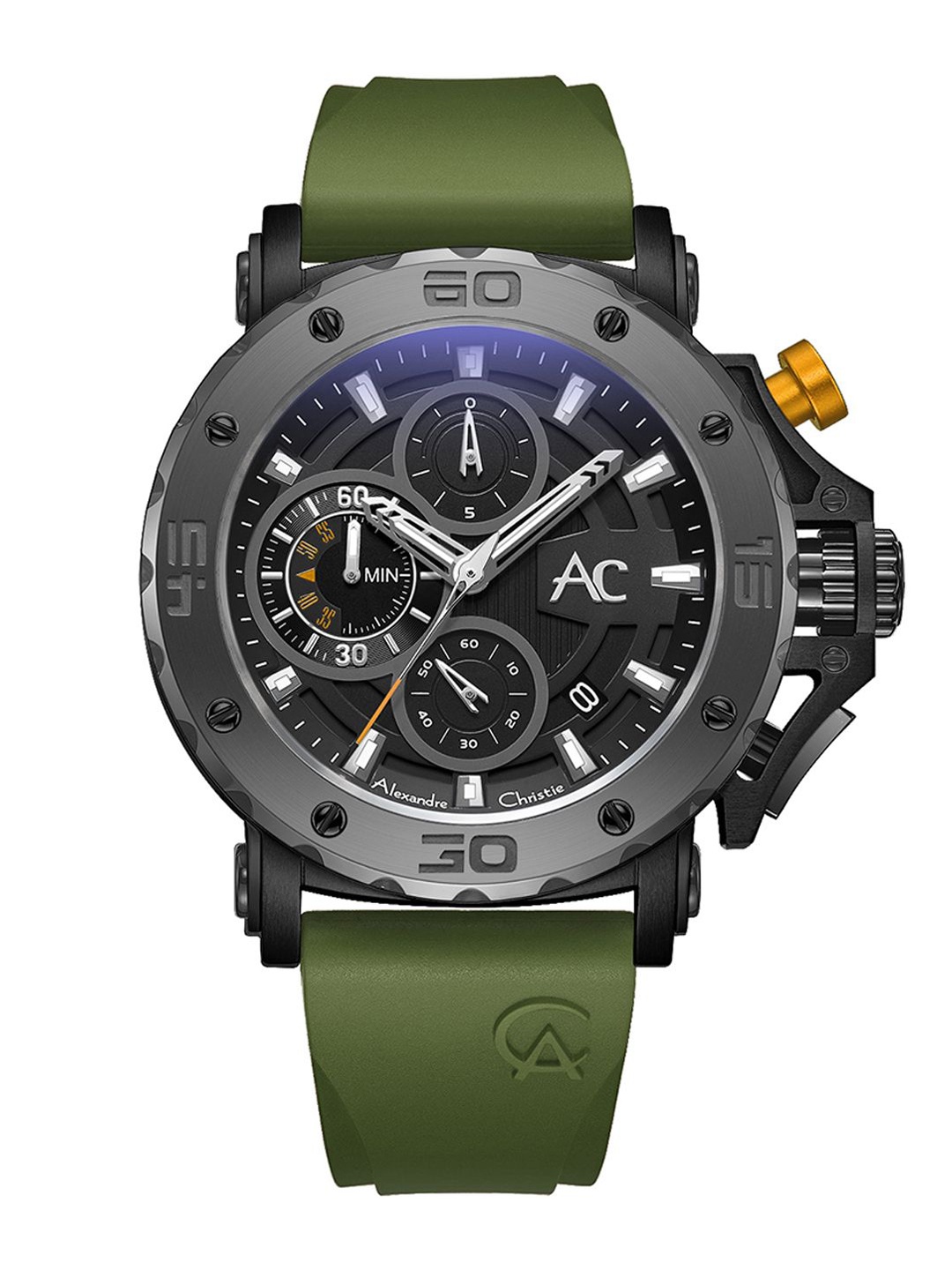 

Alexandre Christie chrono Men Dial & Straps Analogue Watch, Green