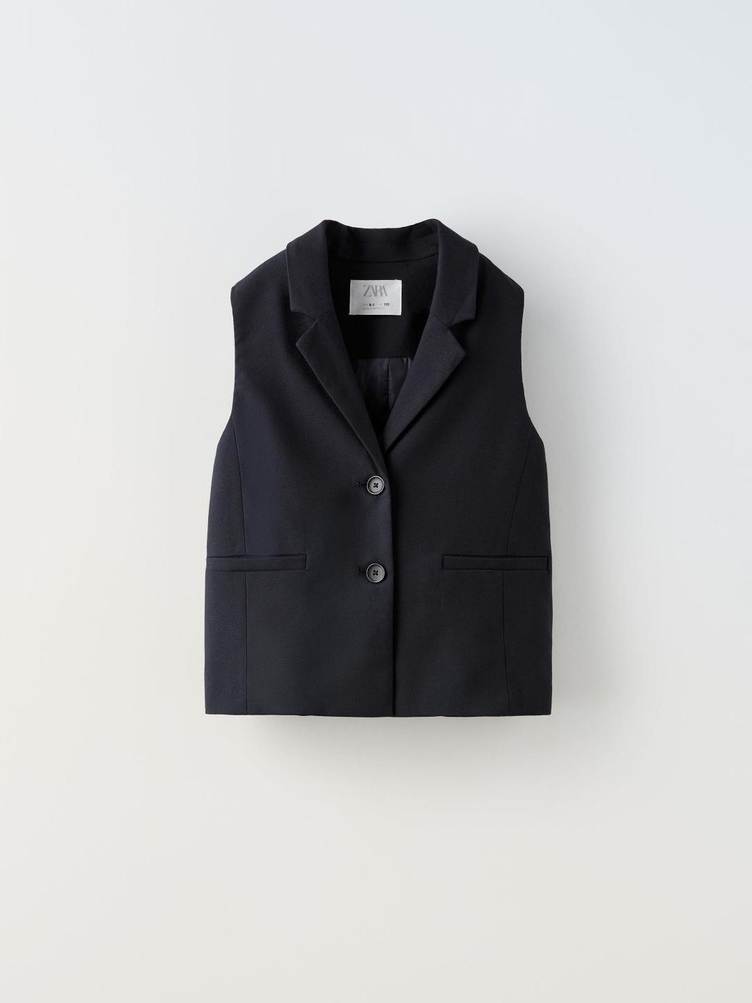 

ZARA Girls Navy Blue Waistcoat