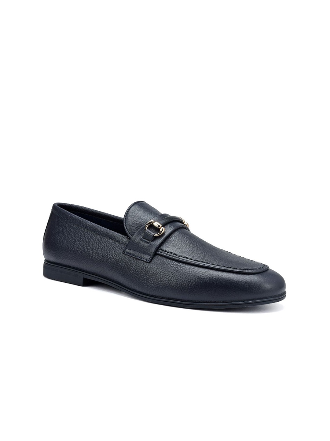 

ROSSO BRUNELLO Men Leather Formal Loafers, Navy blue