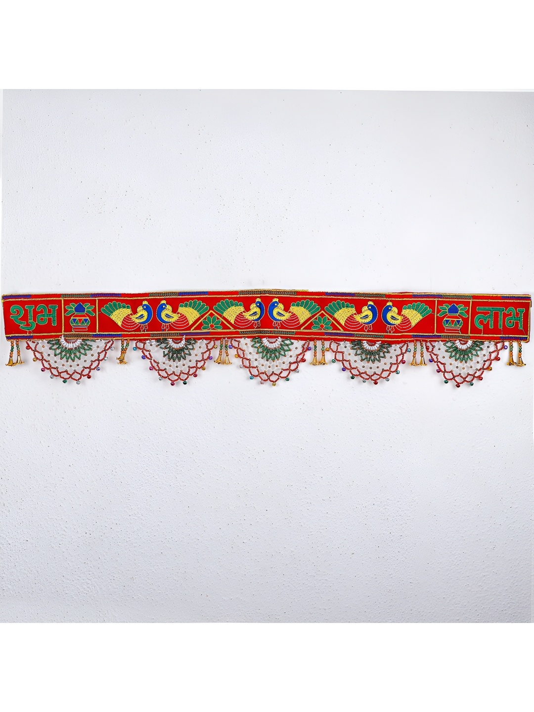 

Archies Red & Yellow Shubh Labh Toran Door Hanging
