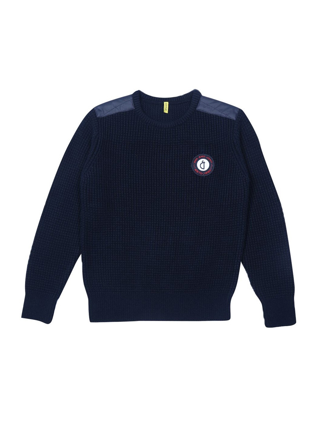 

Gini and Jony Boys Self Design Pullover, Navy blue