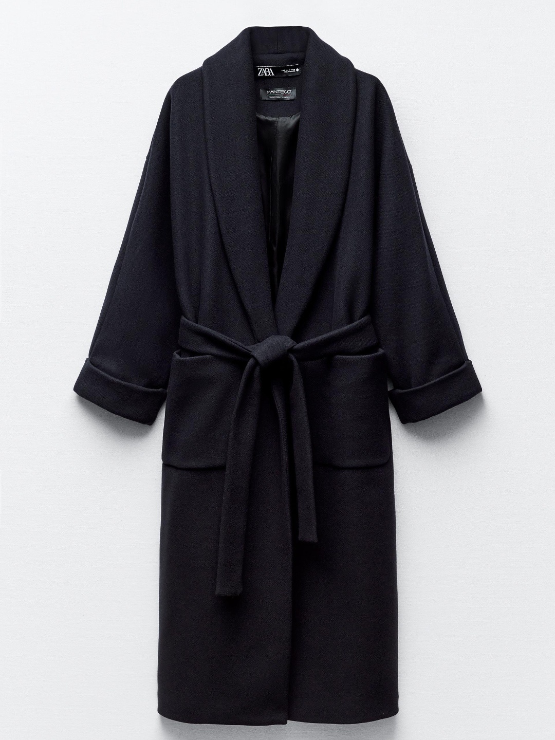 

ZARA Women Navy Blue Coats