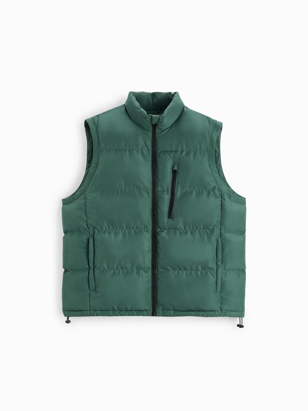 

ZARA Men Green Waistcoat
