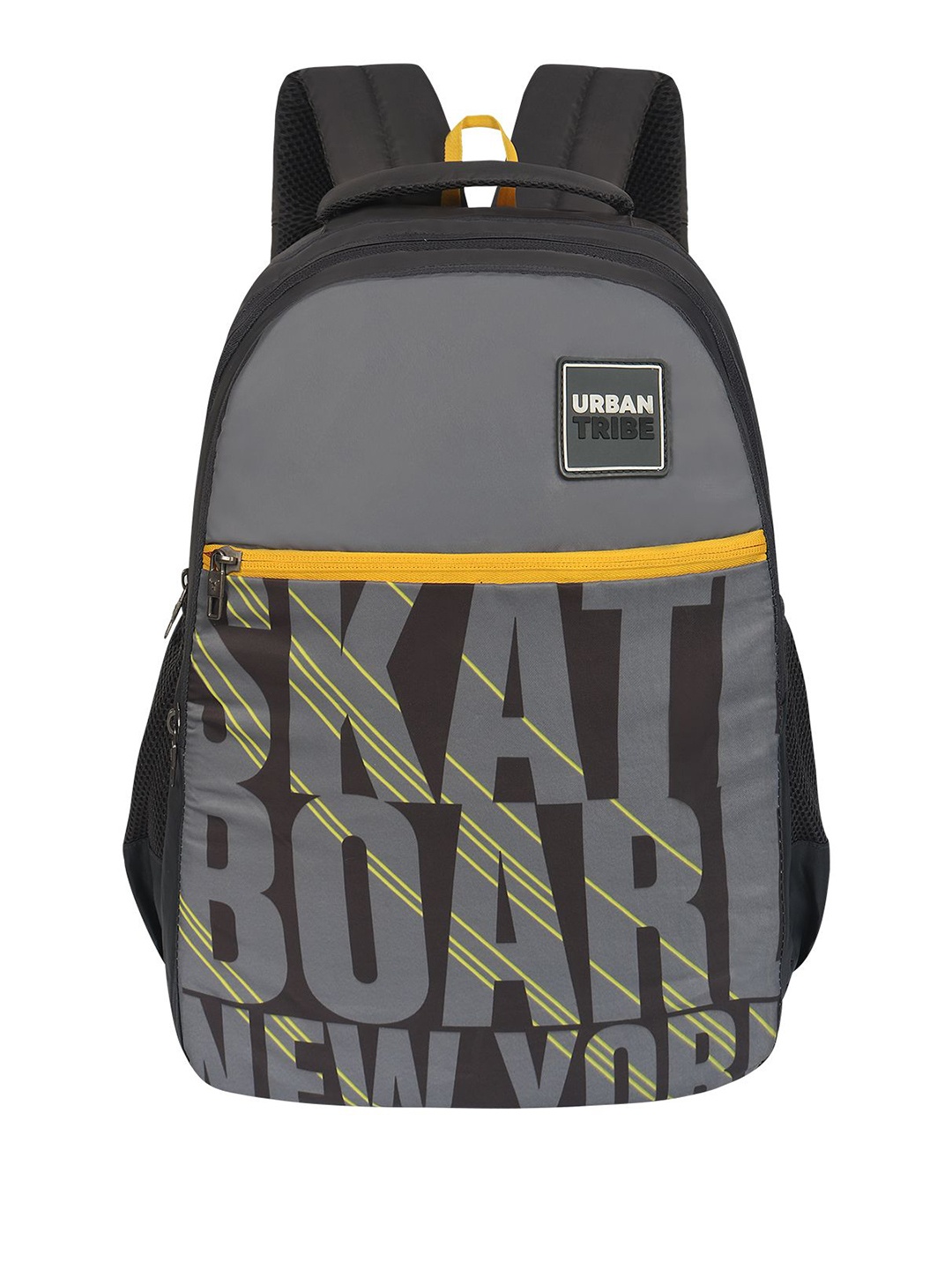 

URBAN TRIBE Unisex Typography Backpack with Hip Strap, Grey