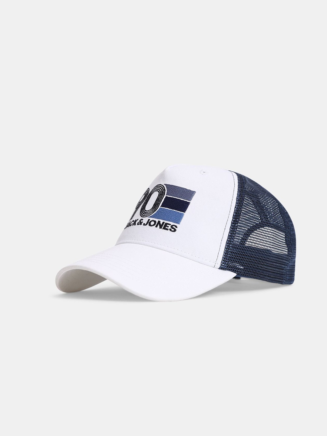 

Jack & Jones Men Embroidered Baseball Cap, White