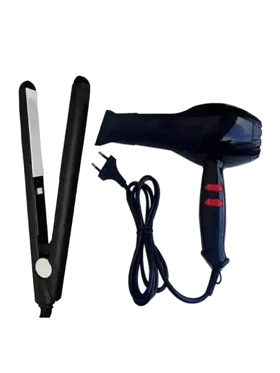 

UKSTYLZ 1500 Watts Hair Dryer & Mini Straightener Comb0, Black