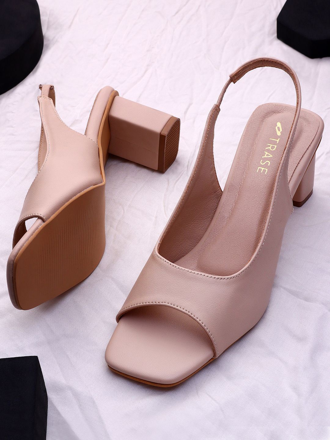 

TRASE Women Block Heel Sandals, Pink
