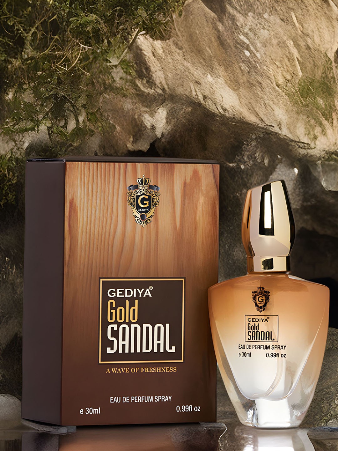 

GEDIYA Gold Sandal Long Lasting Eau De Parfum - 30ml, Brown