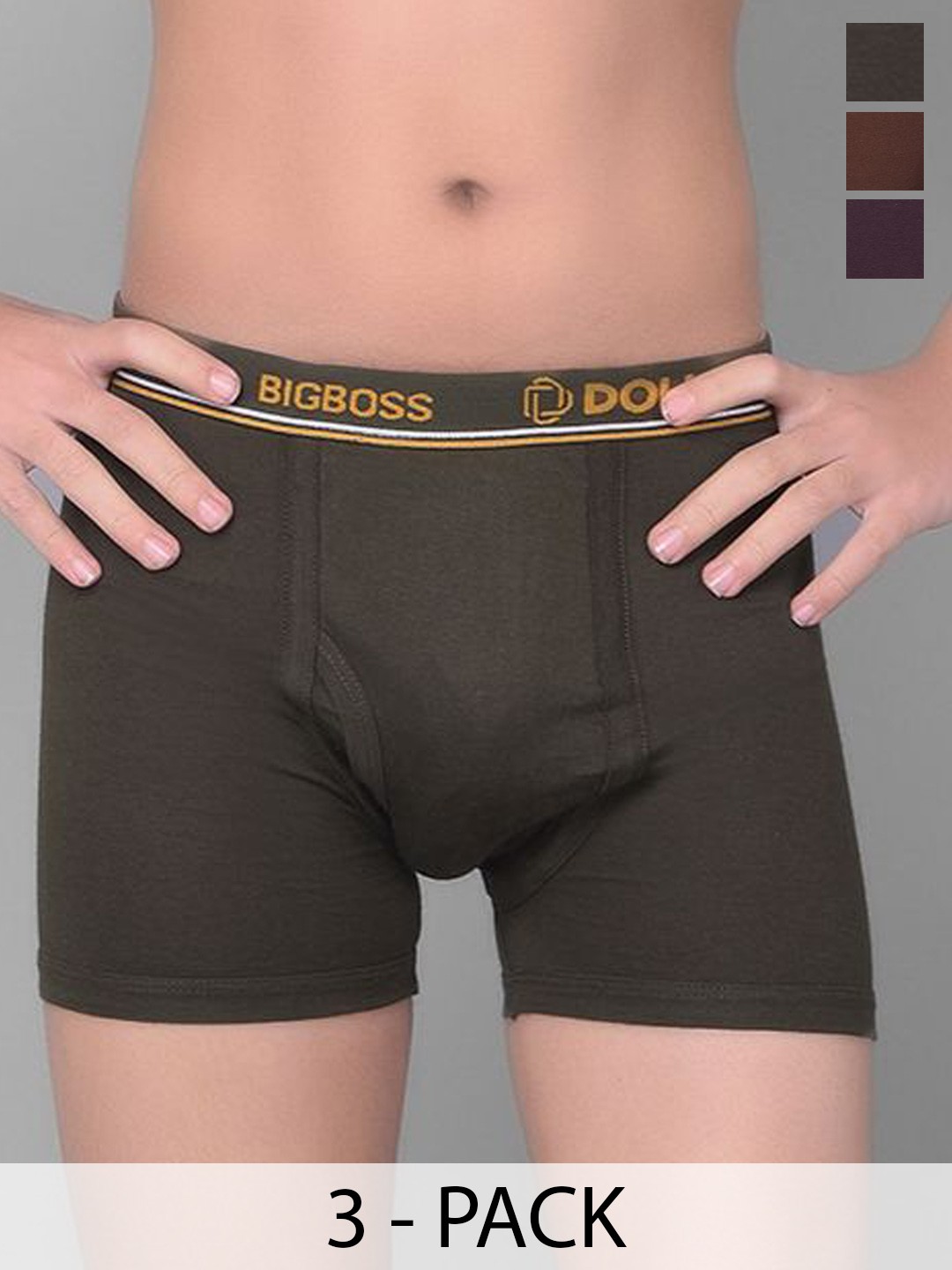 

Dollar Bigboss Boys Pack Of 3 Assorted Cotton TrunksMBKTR-03-LONG-PO3-CO3